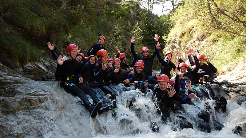 Canyoning für Schulklassen