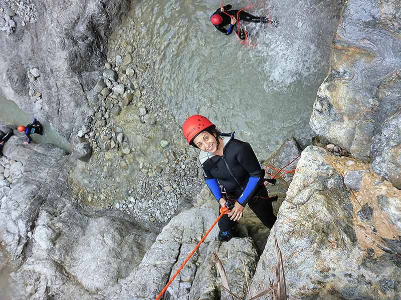 Abseilen im Canyon