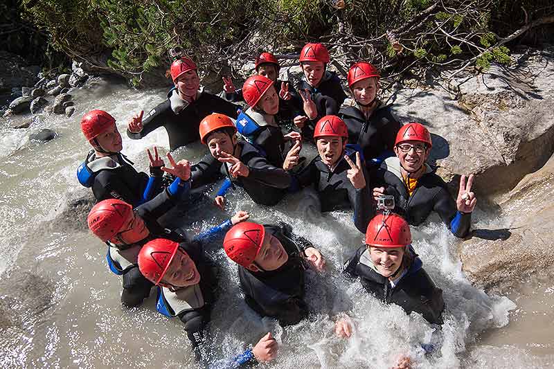 Canyoning für Schulklassen