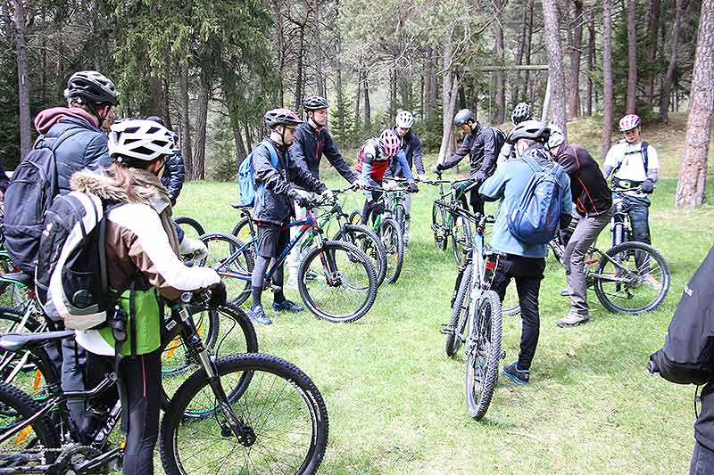 Mountainbiking mit der Schule
